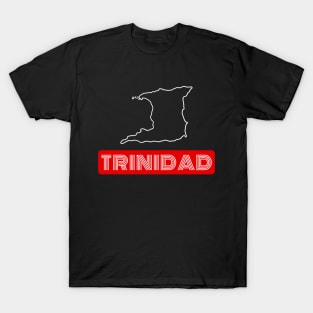 Trinidad map outline T-Shirt